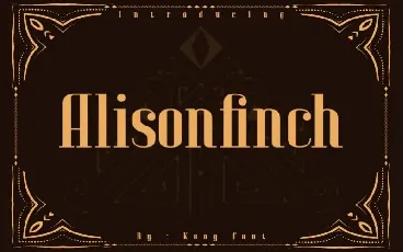 Alison Finch Display font