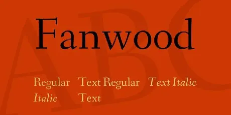 Fanwood Text font