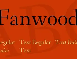 Fanwood Text font