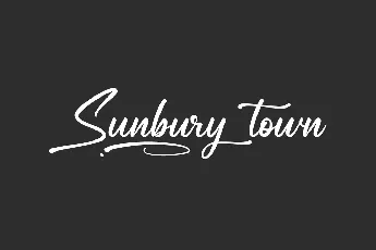 Sunbury Town Demo font