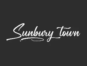 Sunbury Town Demo font