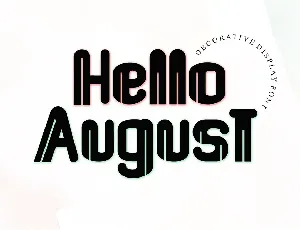 Hello August - Personal Use font