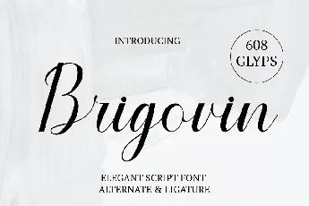 Brigovin font