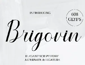 Brigovin font