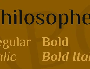 Philosopher font