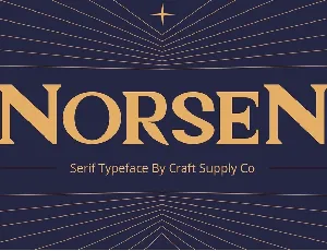 Norsen font