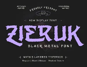 ZIERUK Trial font