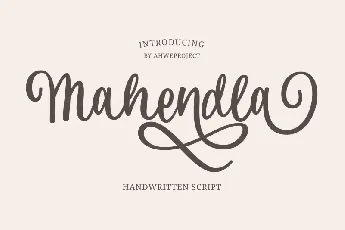 Mahendla font