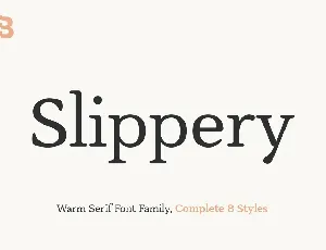 Slippery font