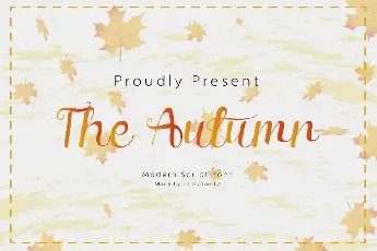 The Autumn Calligraphy font