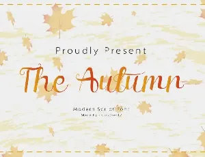 The Autumn Calligraphy font