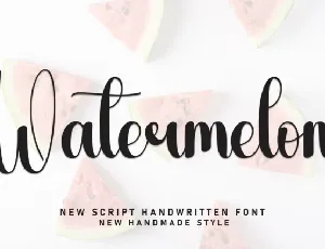 Watermelon Script Typeface font