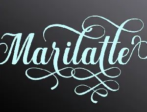 Marilatte font