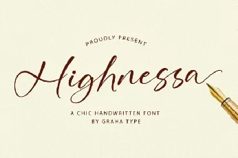 Highnessa font