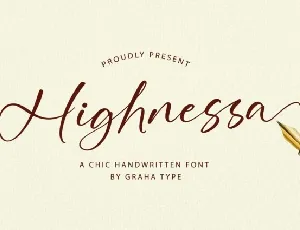 Highnessa font