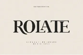 Rolate font