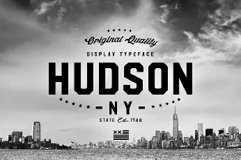 Hudson NY font