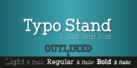 Typo Stand Demo font