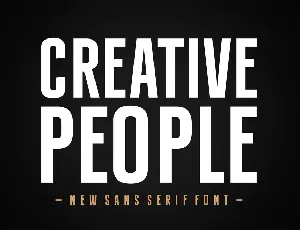 Creative People font