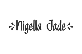 Nigella Jade font