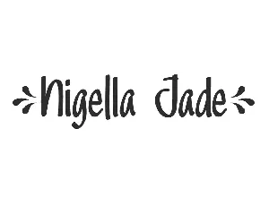 Nigella Jade font