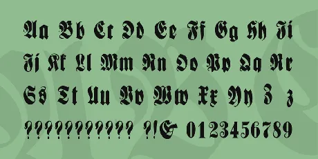 Fractur font