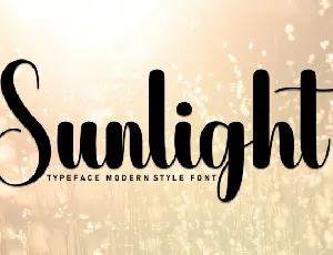 Sunlight Script Typeface font