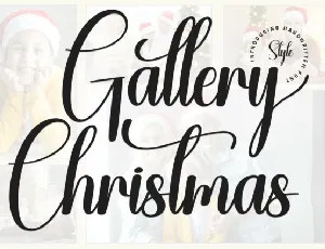 Gallery Christmas Script font