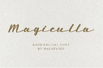 Magiculla Modern Handwritten font