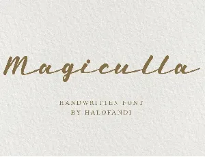 Magiculla Modern Handwritten font