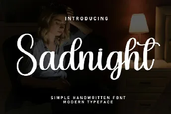 Sadnight Script font