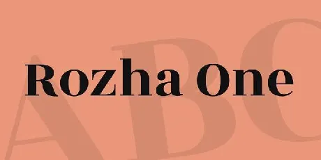 Rozha One font