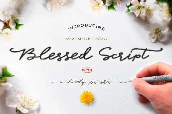 Blessed Free font