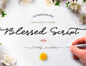 Blessed Free font