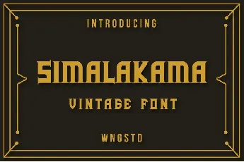 Simalakama font