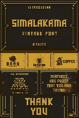 Simalakama font