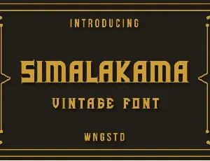 Simalakama font