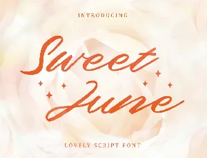 Sweet June Free Trial font