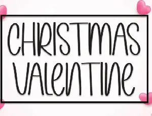 Christmas Valentine Display font