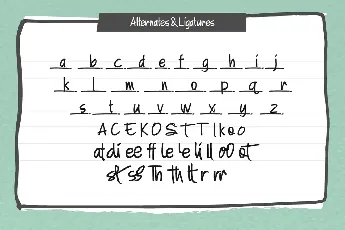 A Note font