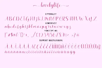 Lovelylife font