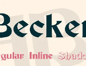 Becker font