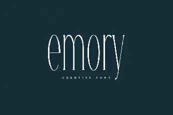 Emory font