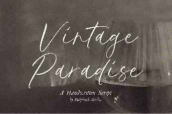 Vintage Paradise font