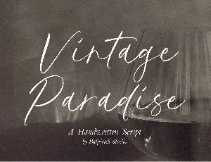 Vintage Paradise font