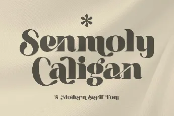 Senmoly Caligan font