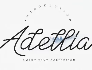 Adellia Handwritten font