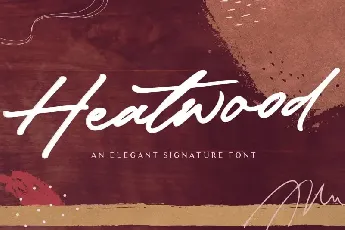 Heatwood – Elegant Signature font