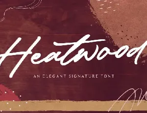 Heatwood – Elegant Signature font