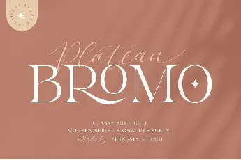 Bromo Plateau font